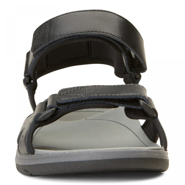 Vionic Sandals Ireland - Leo Sandal Black - Mens Shoes Ireland | MOIHG-3405